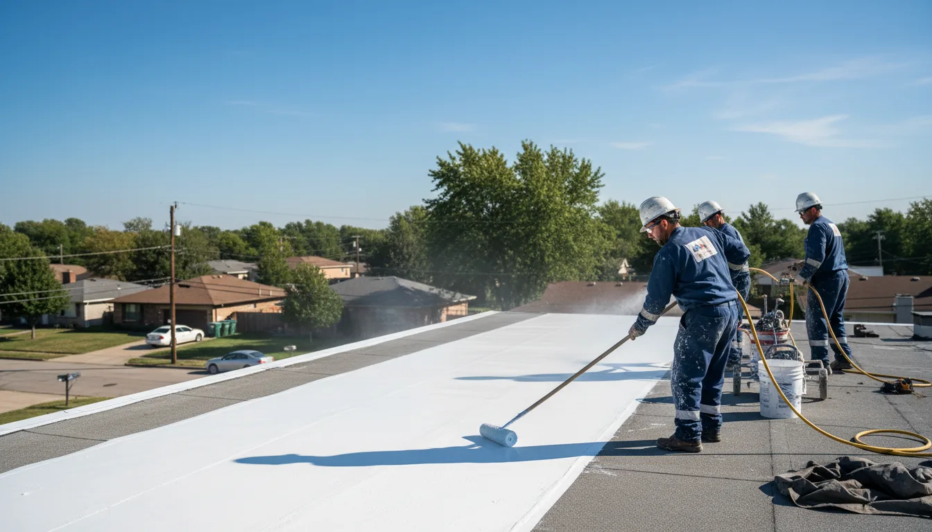 Commercial roof coating in Waverly, WV near me